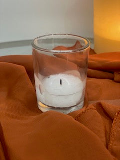 Votive Candle Holders With Candle.